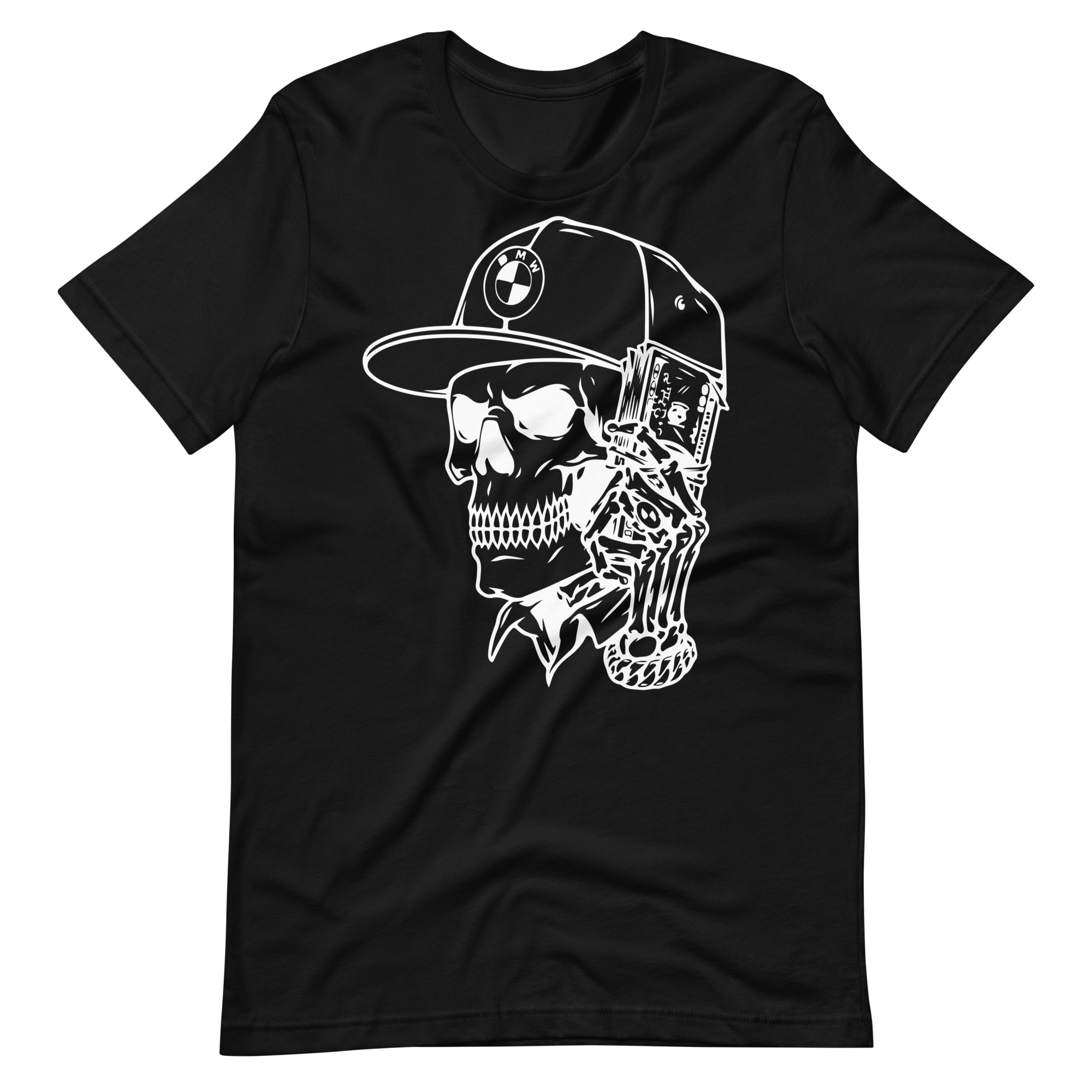 T-shirt Skull with BMW logo